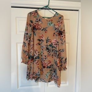 Francesca mid length dress. Long sleeve